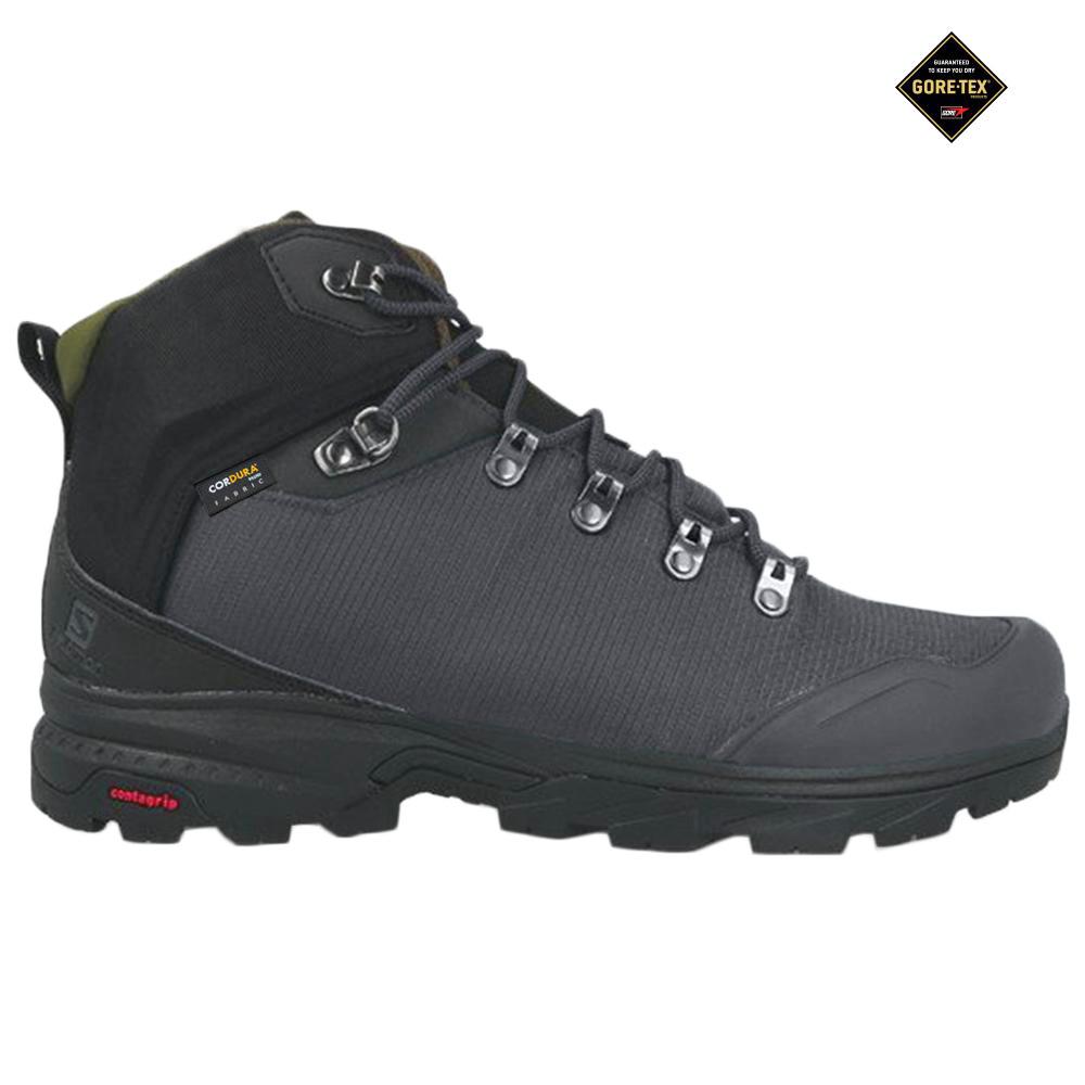 Salomon Israel OUTBACK 500 GORE-TEX - Mens Hiking Boots - Black (KIOG-46012)